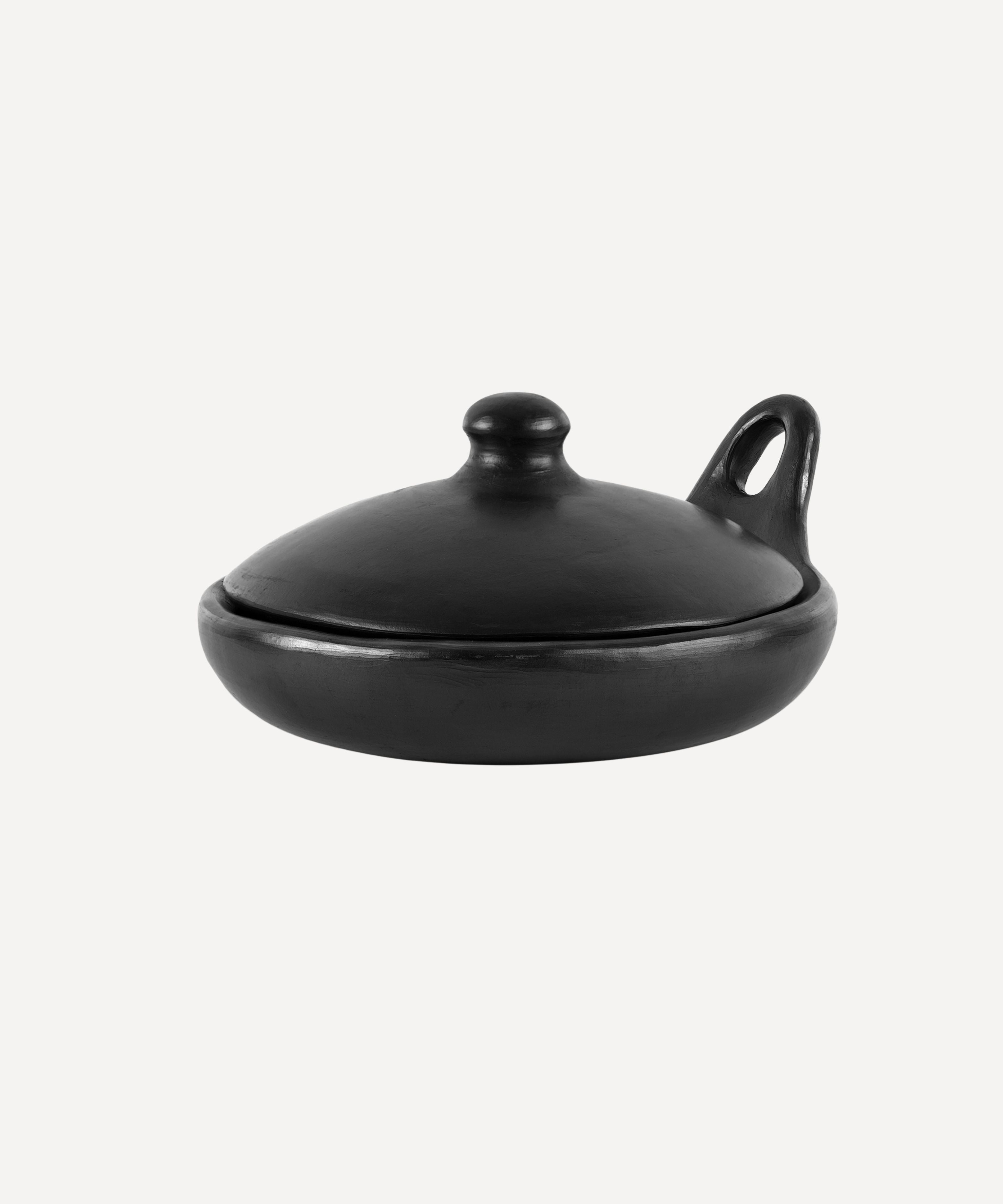 Chamba Black Clay Sauté Pan | Colombian Chamba Cookware