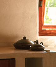 Chamba Black Clay Sauté Pan | Colombian Chamba Cookware