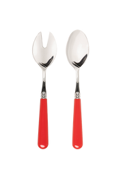 Classic Red Salad Server Set