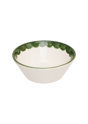 Green Scallop Bowl