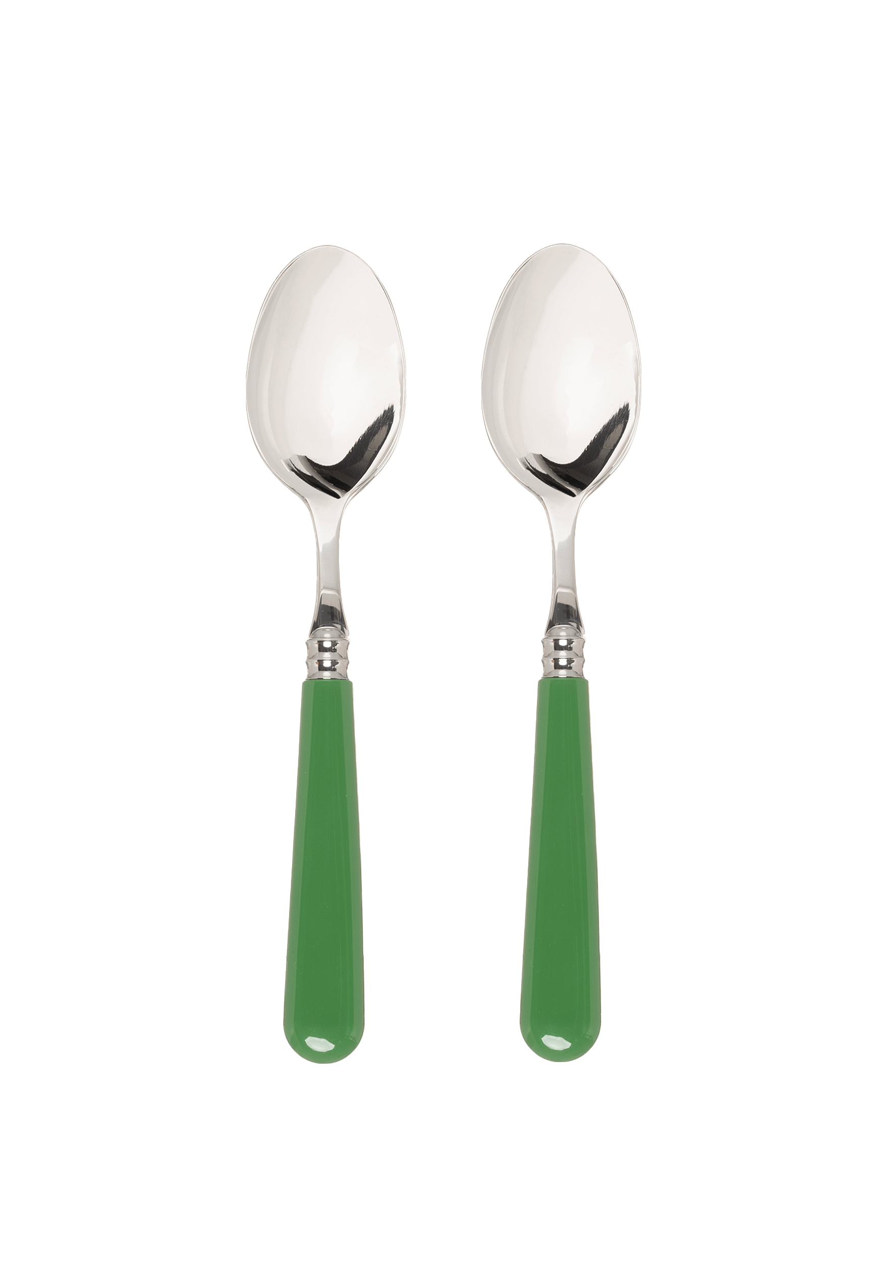 Green Set of 2 Dessert Spoons
