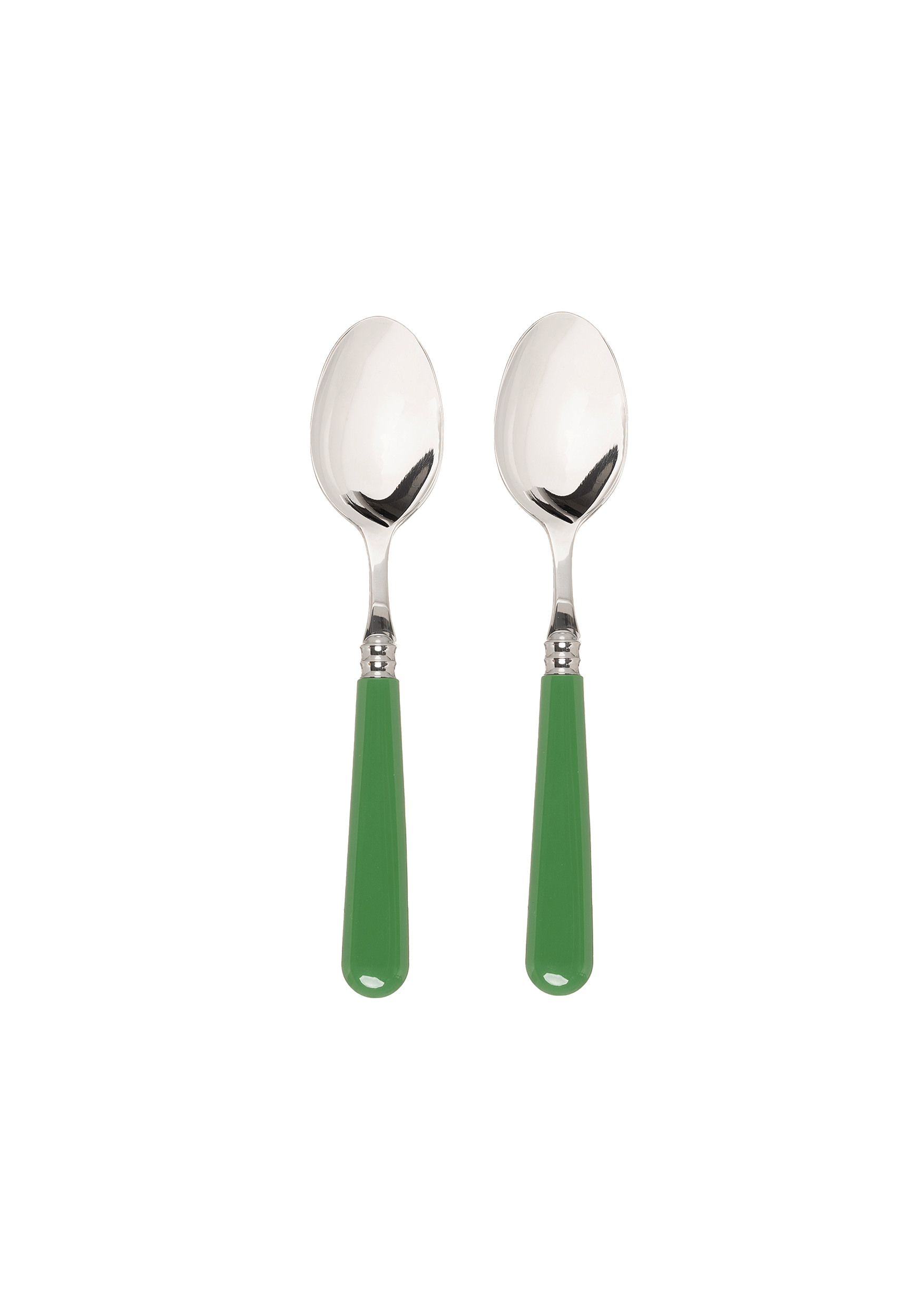 Green Set of 2 Teaspoons