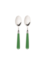Green Set of 2 Teaspoons
