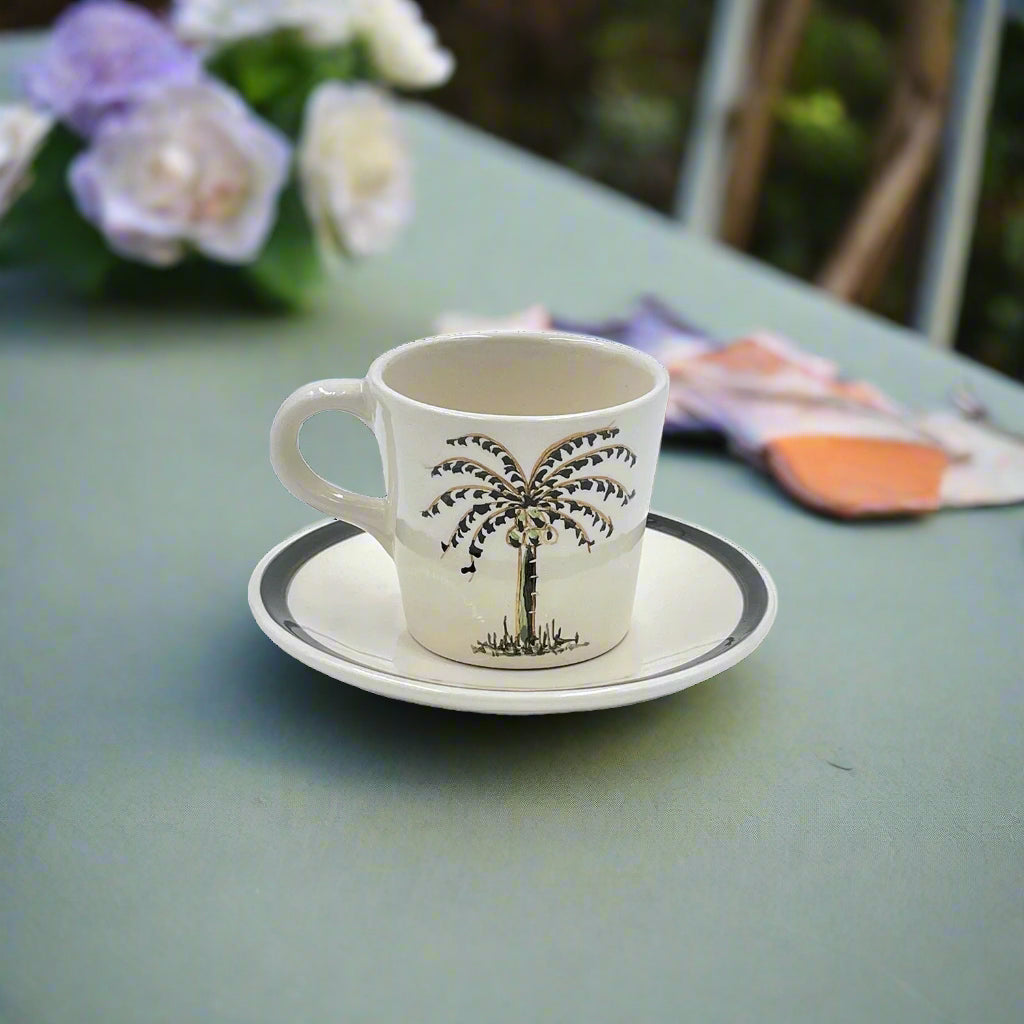 Palmetto Espresso Cup & Saucer