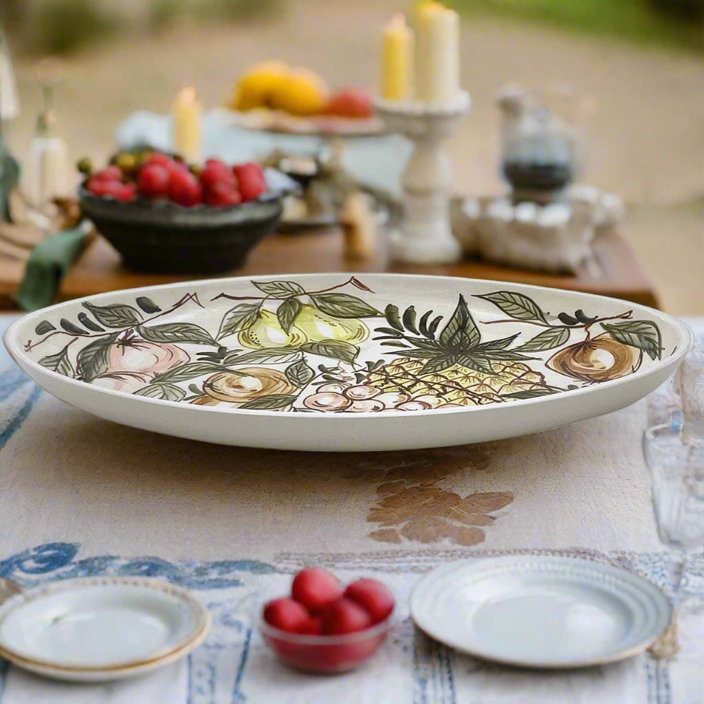 Mediterranean Orchard Large Oval Platter