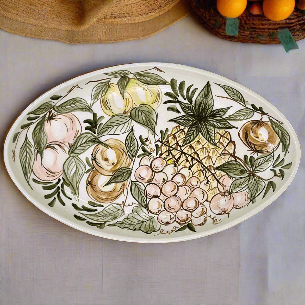 Mediterranean Orchard Large Oval Platter