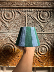 Twilight | The Forest Green and Denim Blue Stripe String Lampshade