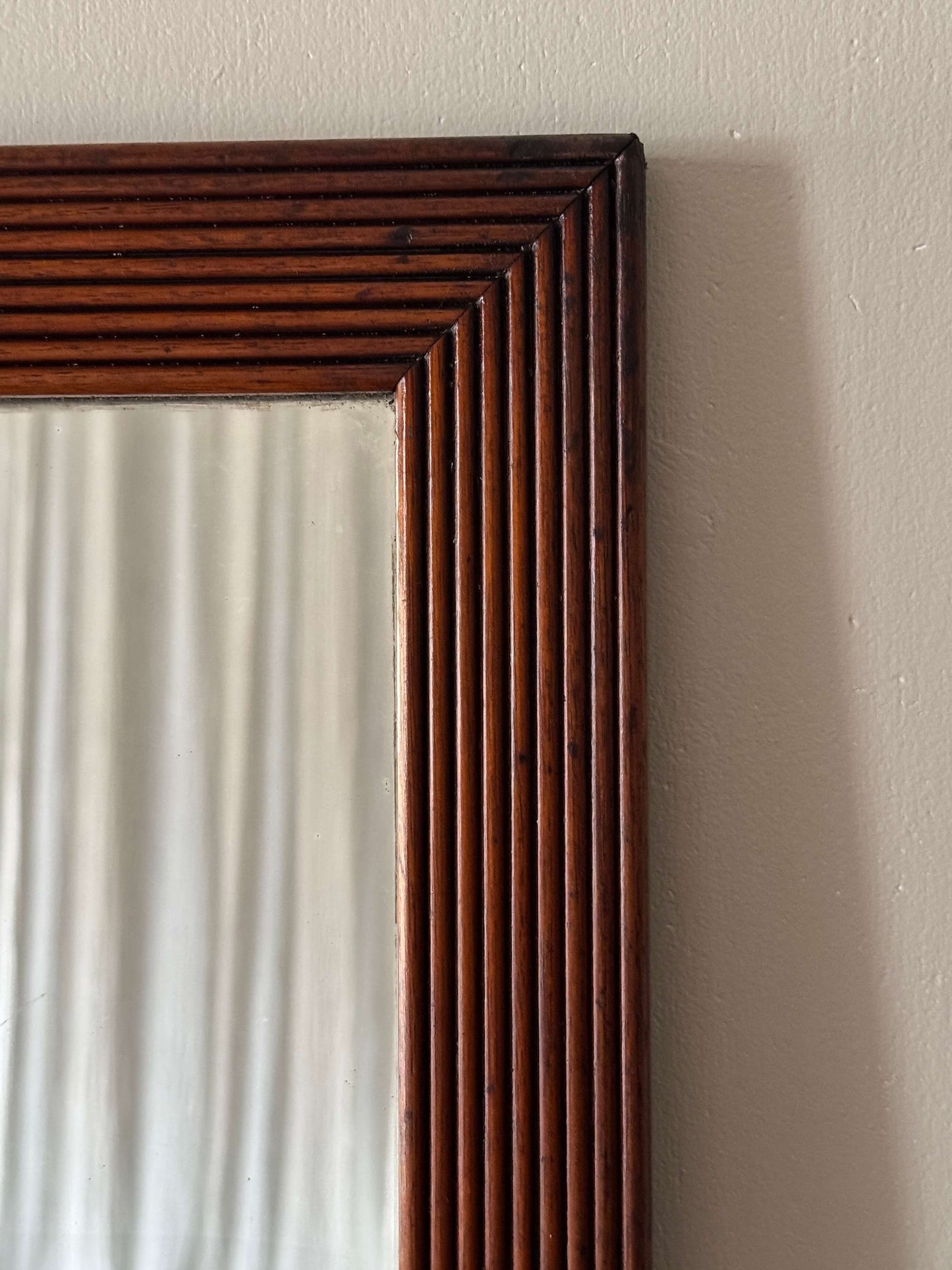 French antique reeded mirror