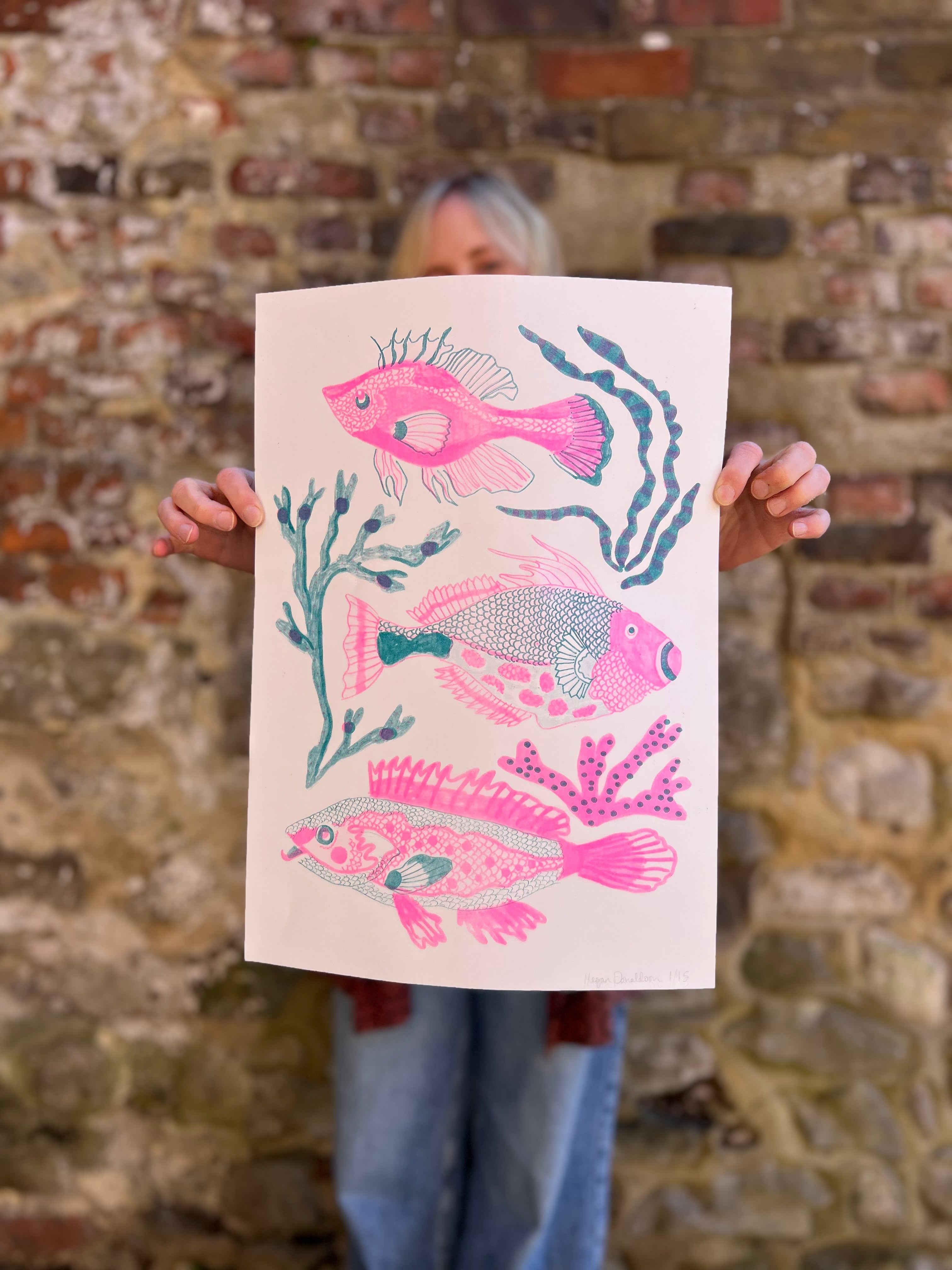 Fish Riso Print