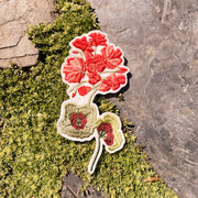 Iron on Geranium patch