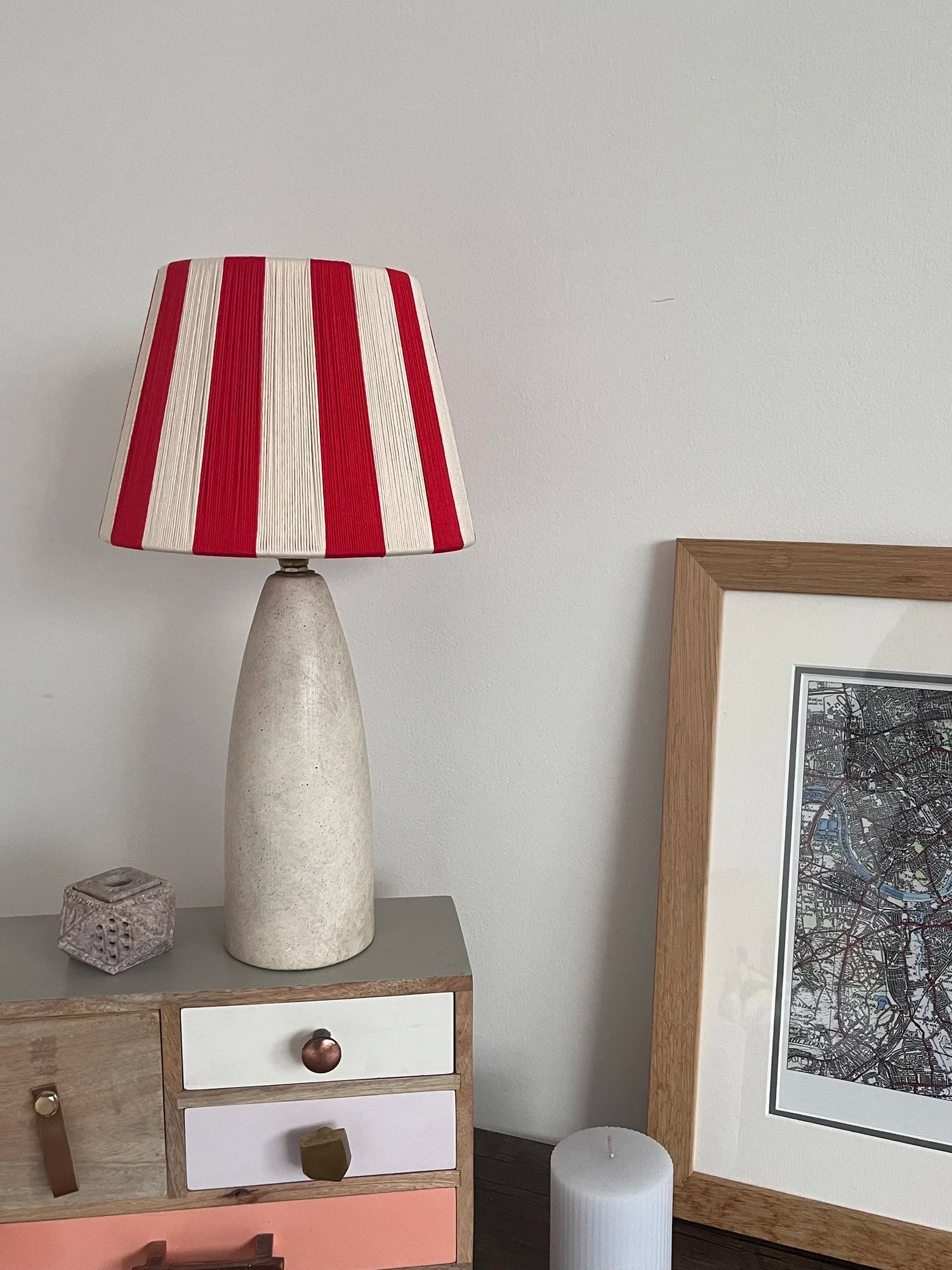 Candy Cane | The Red and White Stripe String Lampshade