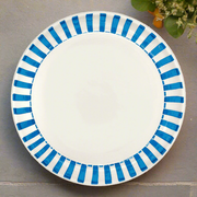 Light Blue Stripes Charger Plate