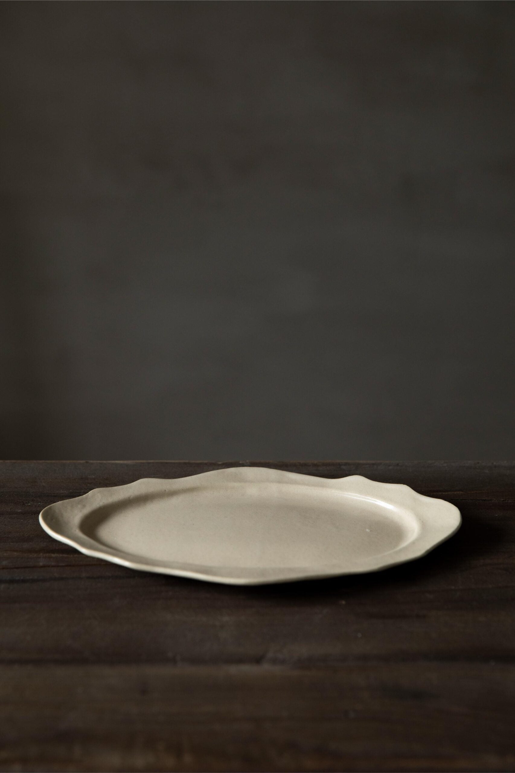 Cocoro Large Rim plate (White)