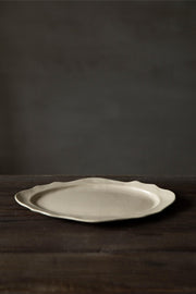 Cocoro Large Rim plate (White)