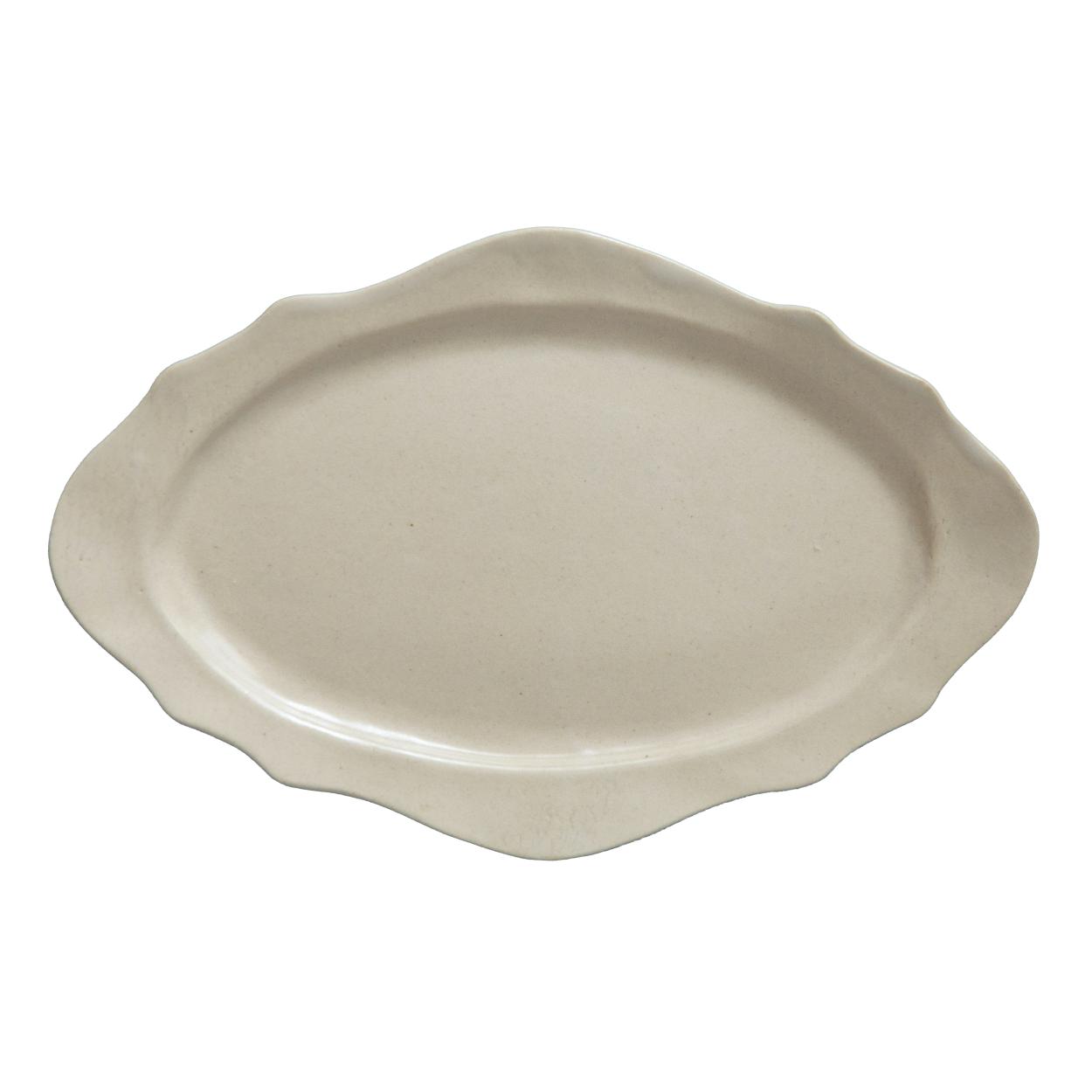 Cocoro Large Rim plate (White)