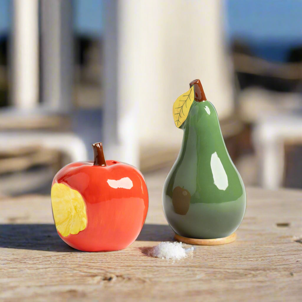 Apple  Pear Haines Salt  Pepper Shakers