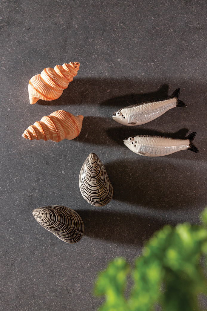 Mussel Salt  Pepper Shakers