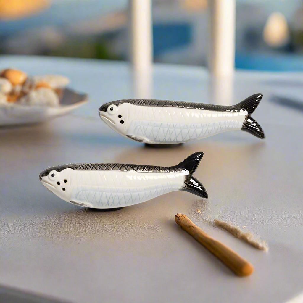 Sardine Salt  Pepper Shakers