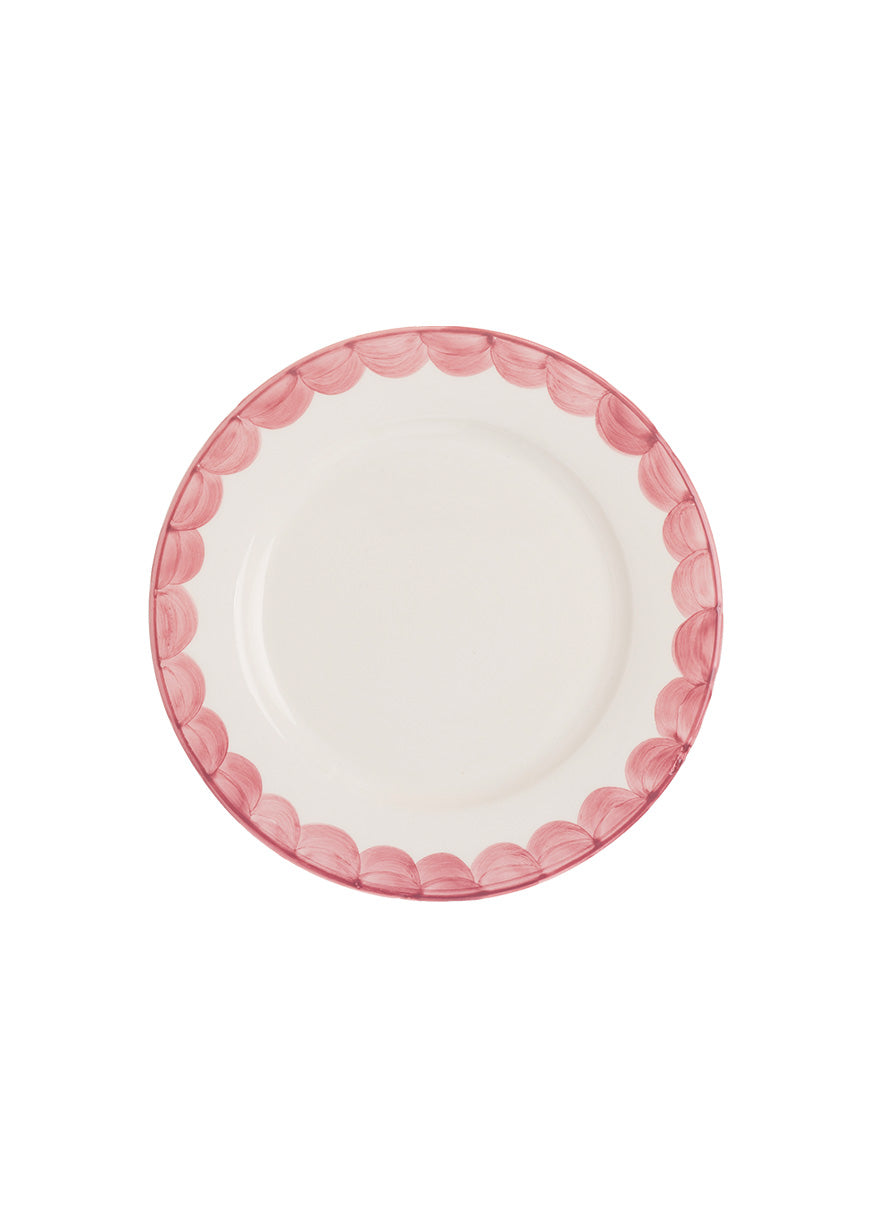 Pink Scallop Side Plate