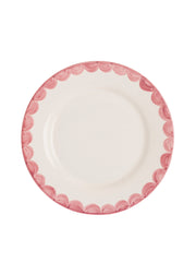Pink Scallop Dinner Plate