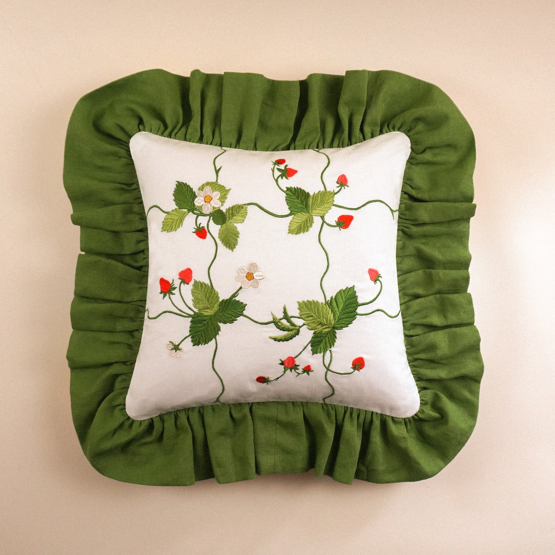 Strawberry patch cushion