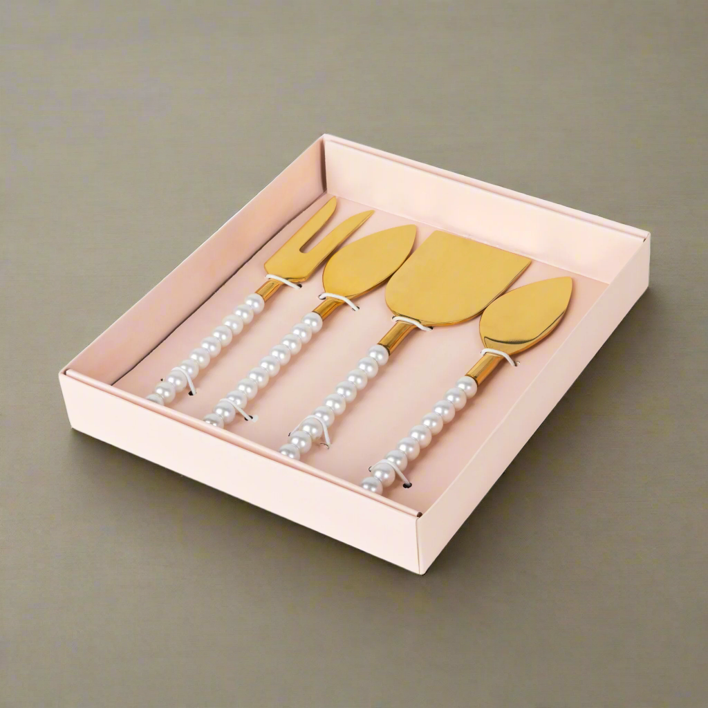 Lepelclub Pearl Cheese Knives Set Of 4