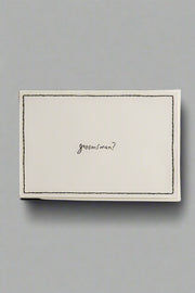 Hand Embroidered Groomsman Card