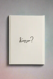 Hand Embroidered Dinner Card