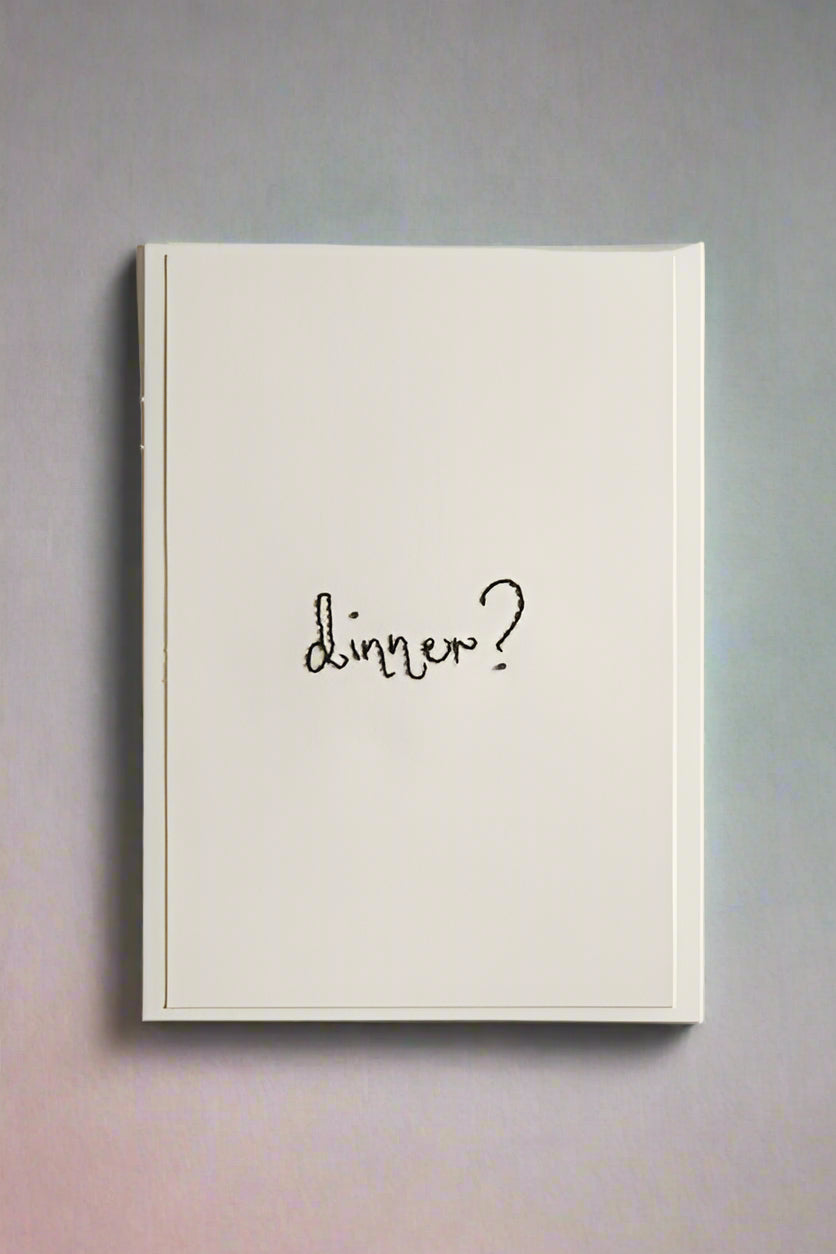 Hand Embroidered Dinner Card