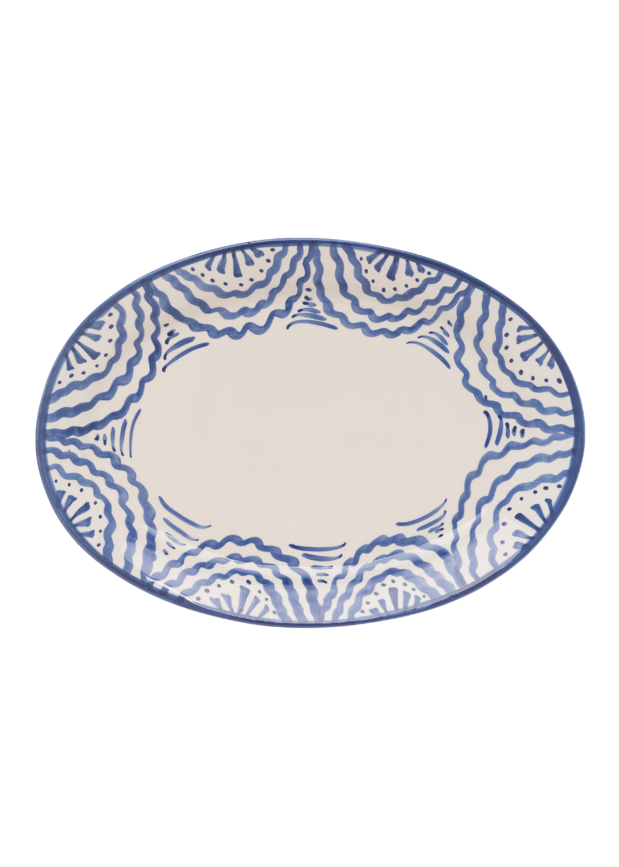 Large Blue Platter