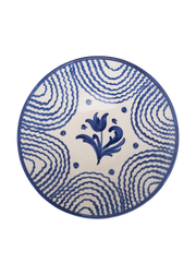 Flor Very Large Blue Serving Bowl