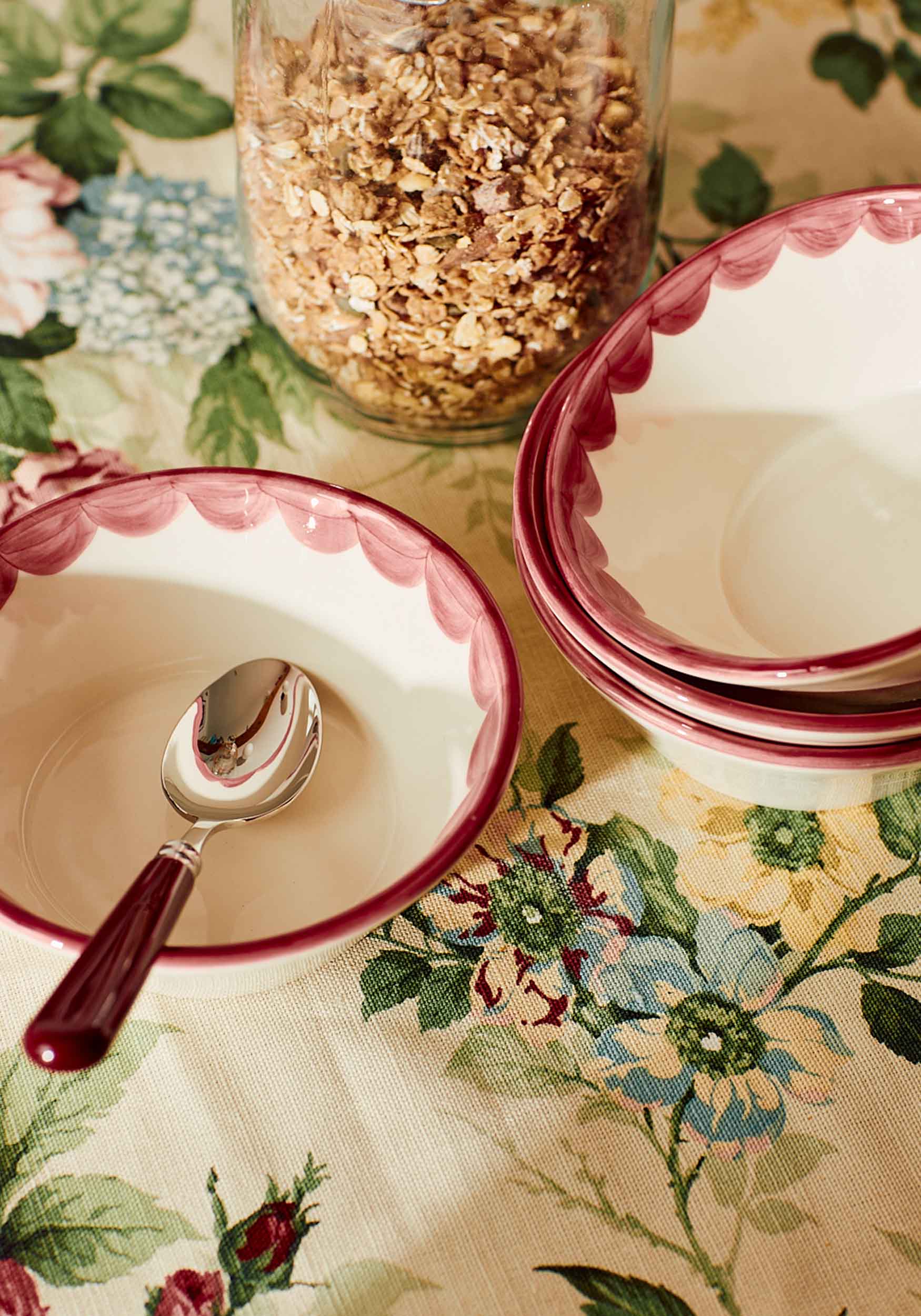 Burgundy Set of 2 Teaspoons
