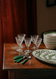 Green Set of 2 Teaspoons