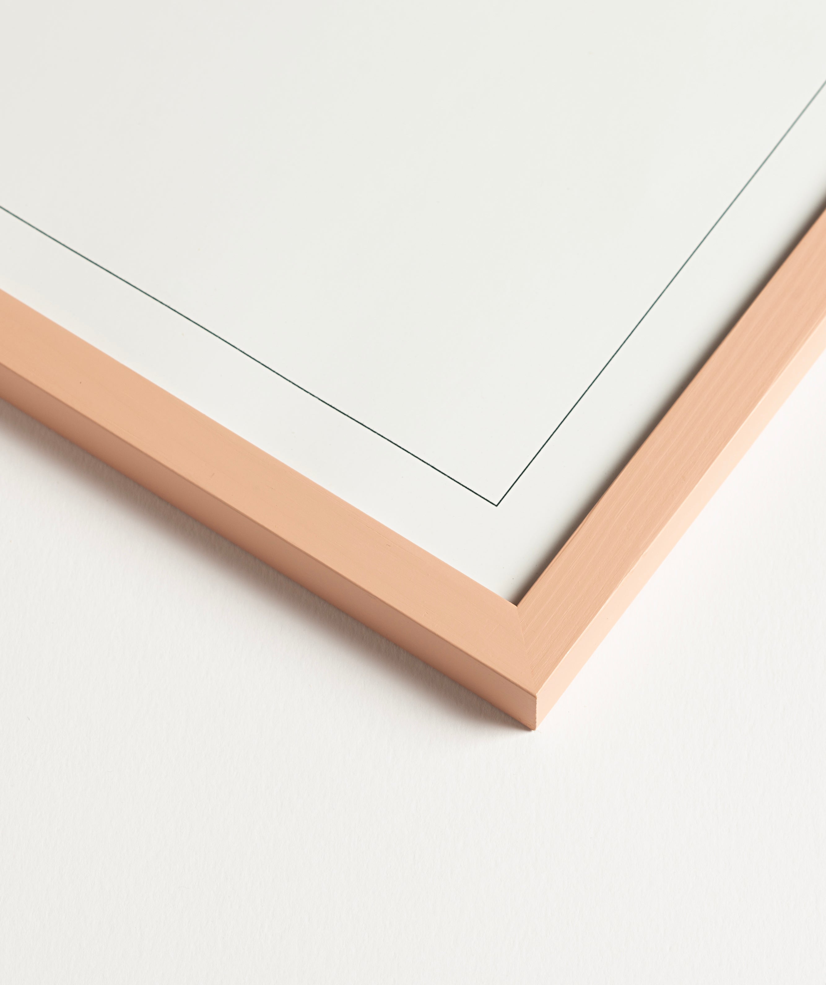 Plaster Pink Wood Picture Frame