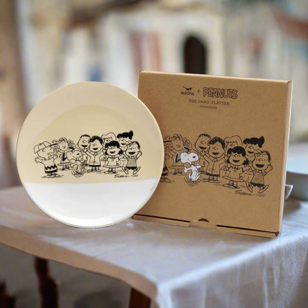 Magpie Peanuts Gang Stoneware Platter