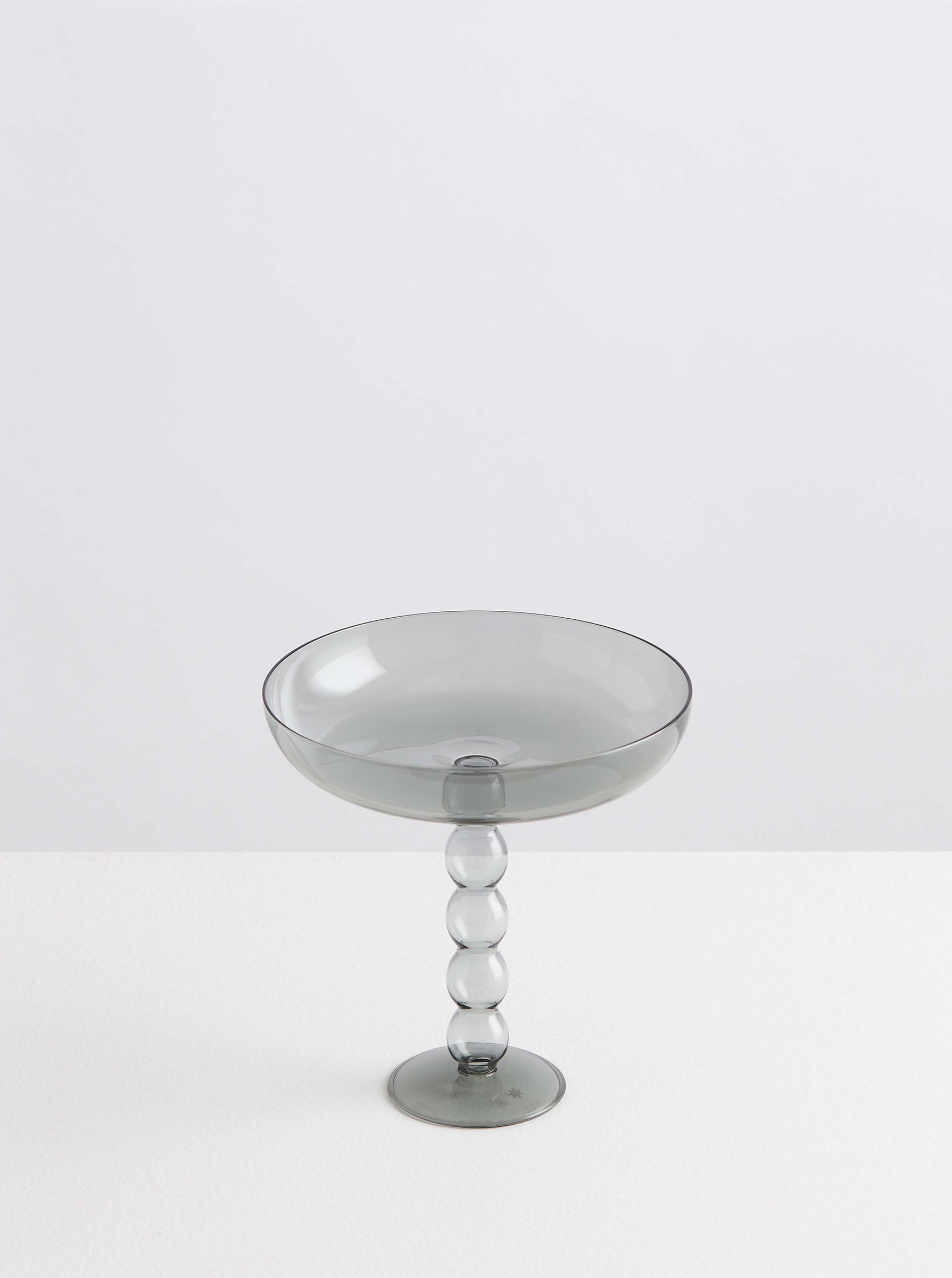 Balzac Smoke Volute Glass Platter