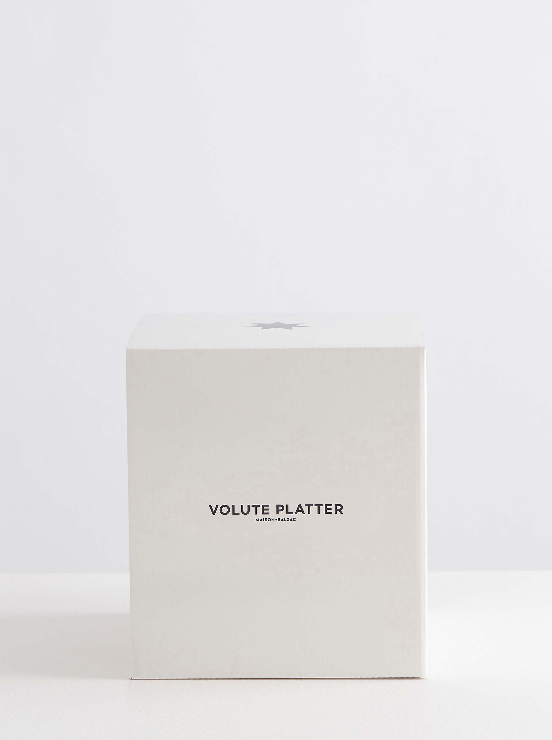 Balzac Smoke Volute Glass Platter