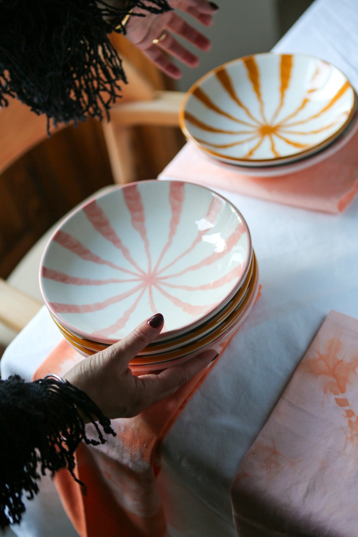 Wave Pasta Bowl - Blush
