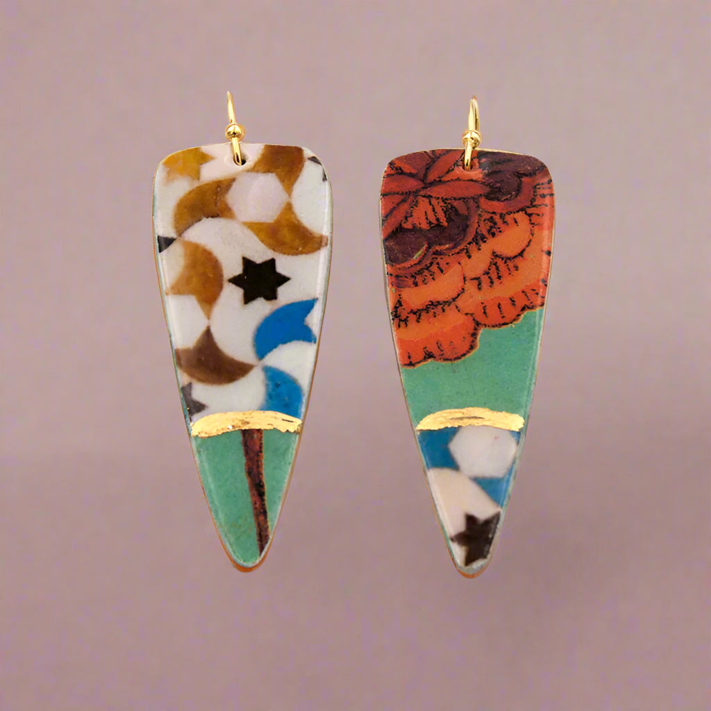Triangle Dangle Earrings Guarromán