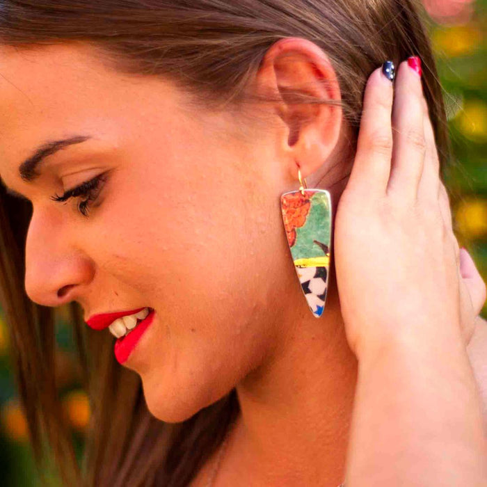 Triangle Dangle Earrings Guarromán