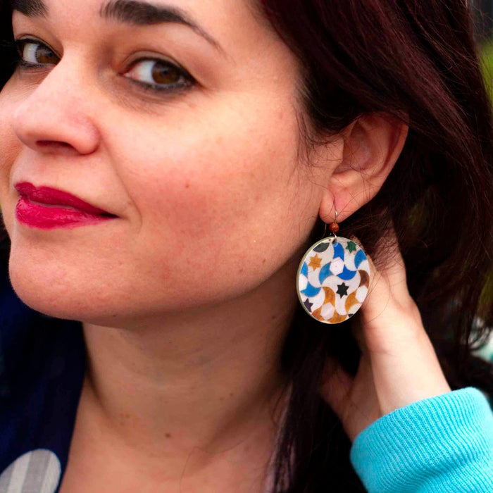 Round Colorful Earrings Trevélez