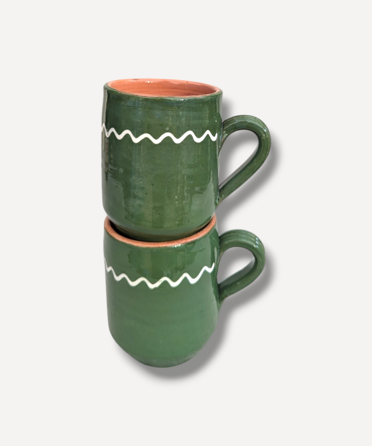 Large Moss Green Minimal Cylinder Mug