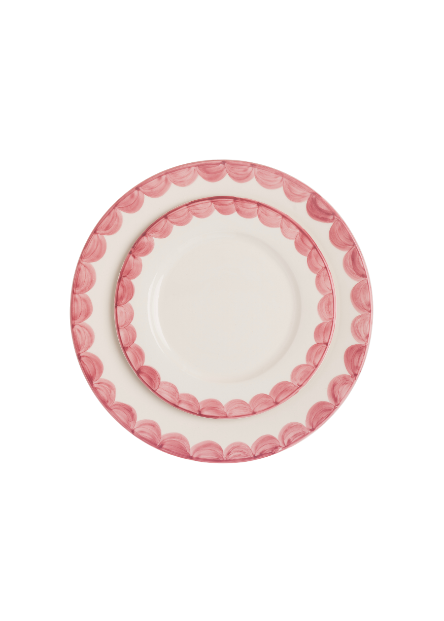 Pink Scallop Side Plate