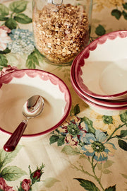 Pink Scallop Bowl