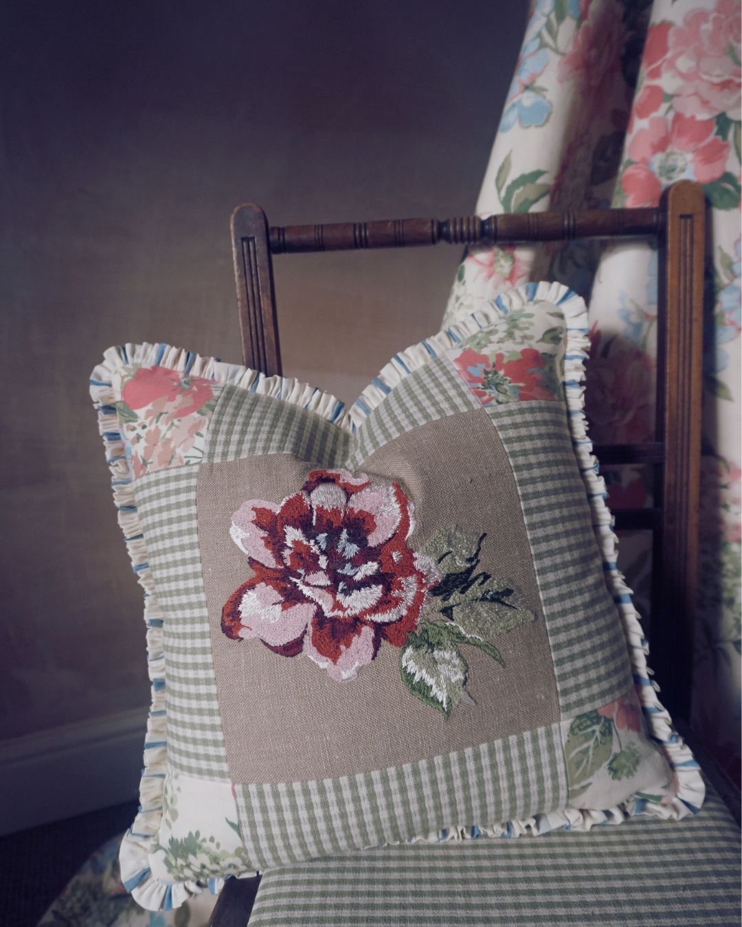 Rosa Patchwork Cushion