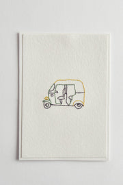 Hand Embroidered Rickshaw Card