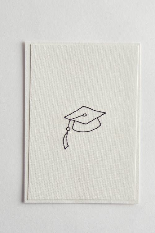 Hand Embroidered Graduation Card