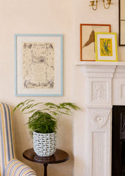 Sky Blue Wood Picture Frame