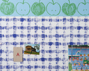 A is for Apple Border | Blue Green