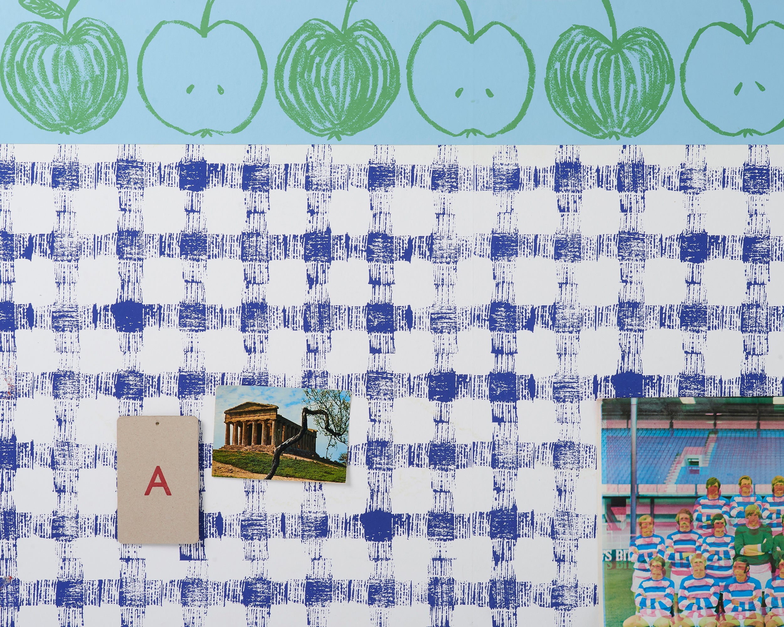 A is for Apple Border | Blue Green